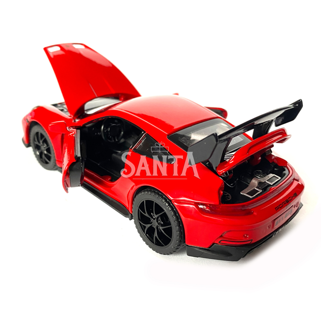 Игрушечная машинка металлическая Porsche 911 GT3, порше, красный