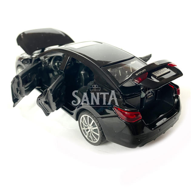 Игрушечная машинка металлическая Nissan Sylphy, ниссан, черный, звук, свет, инерция, откр двери, капот, Автоэксперт, 1:32,14,5*7*5 см (ТК-10584) - Фото 4 Игрушечная машинка металлическая Nissan Sylphy, ниссан, черный, звук, свет, инерция, откр двери, капот, Автоэксперт, 1:32,14,5*7*5 см (ТК-10584) - изображение 4