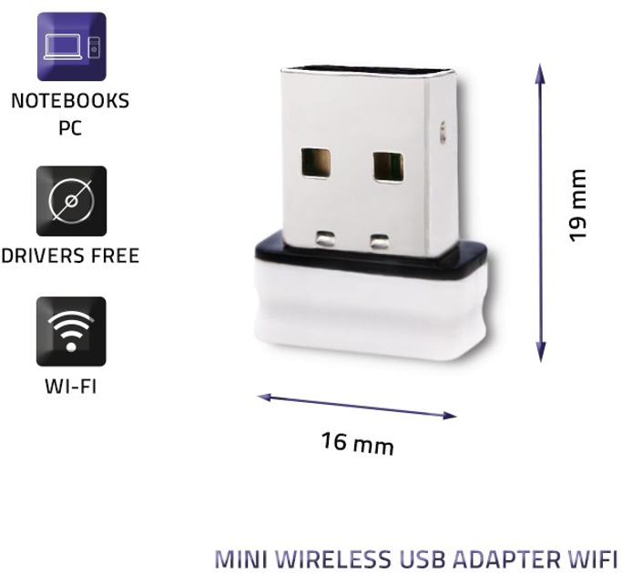 Adapter Qoltec USB Wi-Fi Standard N (5901878505046) - obraz 5
