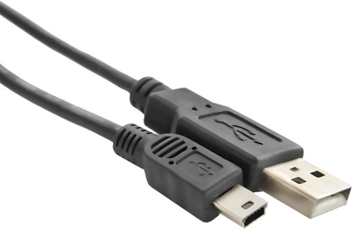 Kabel Qoltec USB Type A męski - Mini USB Type B męski 1.8 m (5901878523279) - obraz 1