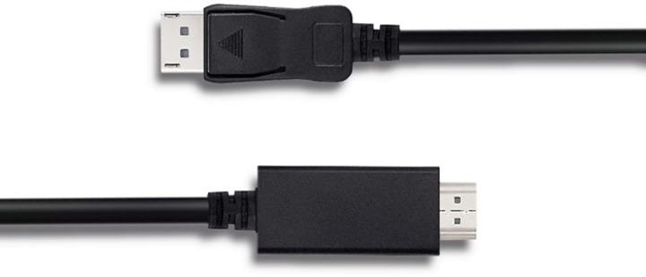 Kabel Qoltec 5K DisplayPort v1.2 męski - HDMI męski 1 m (5901878504353) - obraz 2