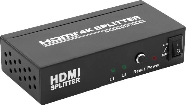 Aktywny rozdzielacz Qoltec HDMI 1x2 v.1.3b (5901878505367) - obraz 1