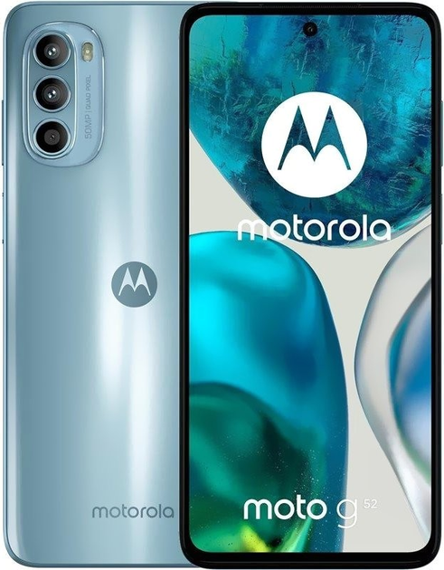 Smartfon Motorola Moto G52 6/256GB Glacier Blue (PAU70032PL) - obraz 1