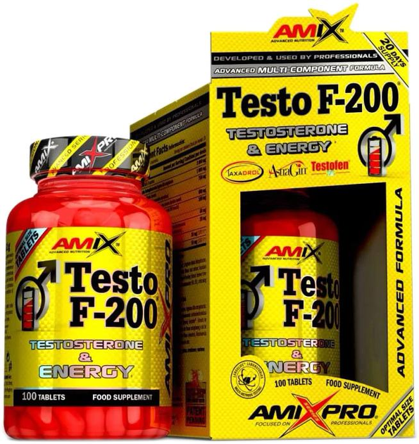 Booster testosteronu Amix Pro Testo F-200 250 tabletek (8594159539976) - obraz 1