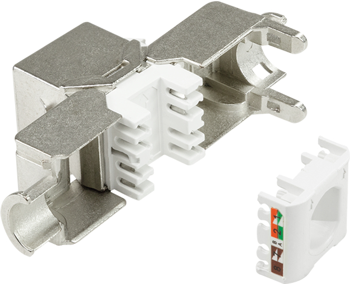 Moduł Keystone Logilink RJ45 CAT6a beznarzędziowe NK4003 (4052792027556) - obraz 2