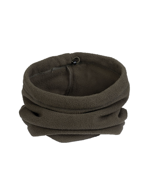 Шарф-маска Баф тактичний Mil-Tec Утеплений флісовий One-size Олива HALSWÄRMER FLEECE OLIV (12623001) - зображення 3