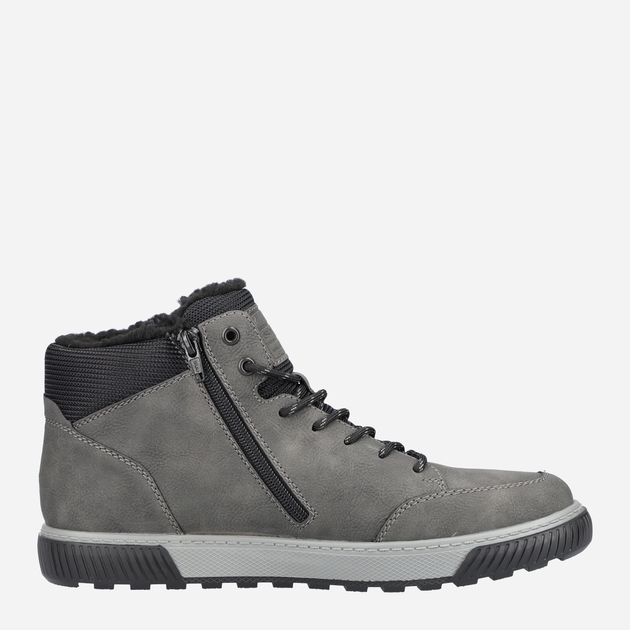 Чоловічі зимові черевики з мембраною Rieker 18930-45 46 30 см Сірі (4060596849717) - зображення 1