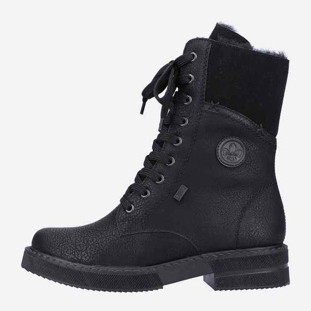 Zimowe botki damskie na obcasie Rieker 72048-01 38 24.6 cm Czarne (4060596658098) - obraz 4