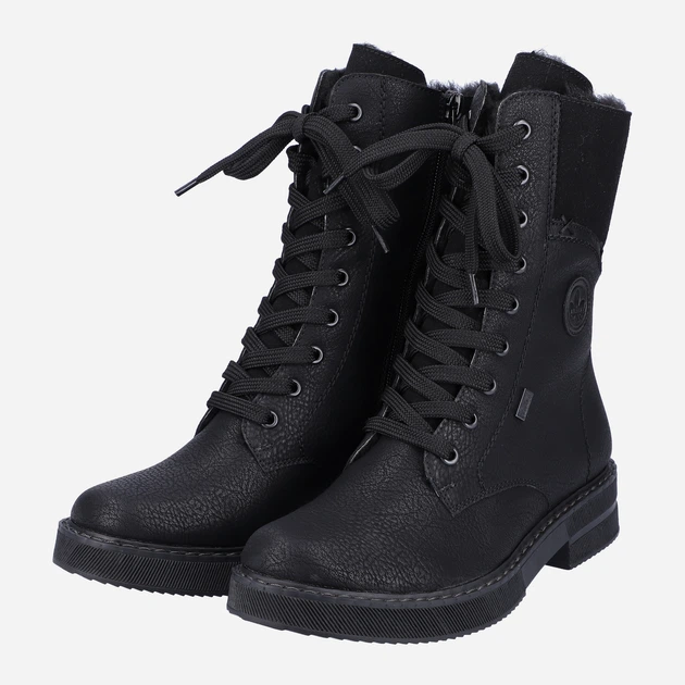 Zimowe botki damskie na obcasie Rieker 72048-01 40 26 cm Czarne (4060596658111) - obraz 7