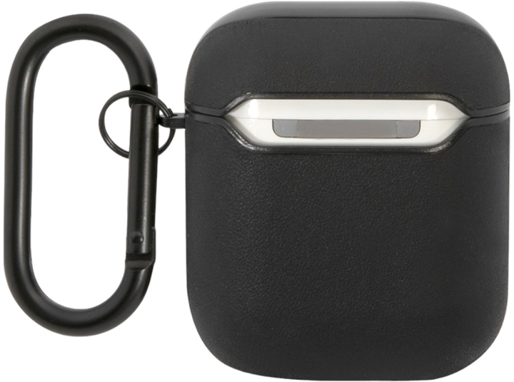 Etui AMG Leather Big Logo do AirPods 1 / 2 Czarny (3666339069261) - obraz 2