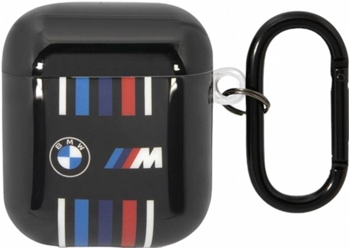 Etui CG Mobile BMW Multiple Colored Lines do AirPods 1 / 2 Czarny (3666339089627) - obraz 1