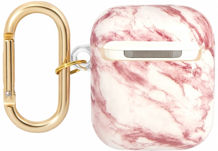 Чохол CG Mobile Guess Marble Strap Collection GUA2HCHMAP для AirPods 1 / 2 Pink (3666339047191) - зображення 2