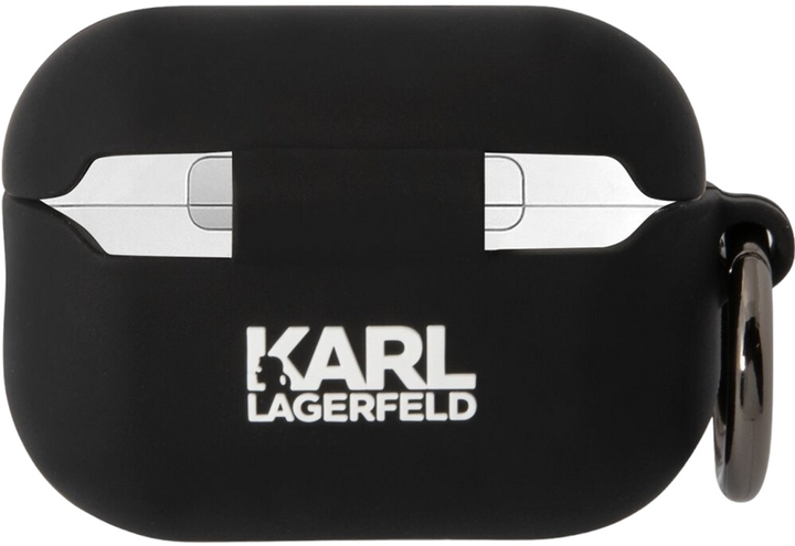 Etui CG Mobile Karl Lagerfeld Silicone Choupette Head 3D KLAP2RUNCHK do Apple AirPods Pro 2 Czarny (3666339099268) - obraz 3