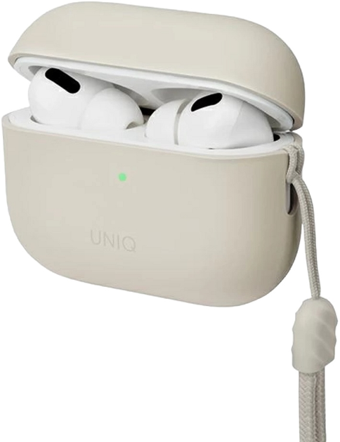 Чохол Uniq Lino Silicone для AirPods Pro 2 Beige (8886463683538) - зображення 2