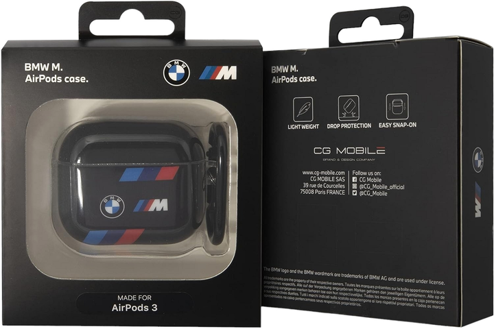 Чохол CG Mobile BMW Multiple Colored Lines для AirPods 3 Black (3666339089641) - зображення 3