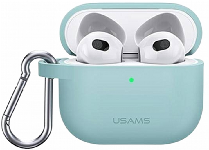 Чохол Usams BH741AP04 для AirPods 3 Green (6958444971353) - зображення 1