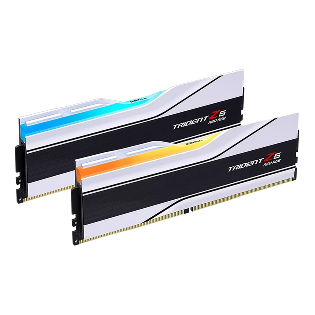 Модуль пам'яті G.Skill Trident Z5 Neo RGB White DDR5-6000 32GB (2x16GB) AMD EXPO CL30-36-36-96 1.35V Модуль пам'яті G.Skill Trident Z5 Neo RGB White DDR5-6000 32GB (2x16GB) AMD EXPO CL30-36-36-96 1.35V