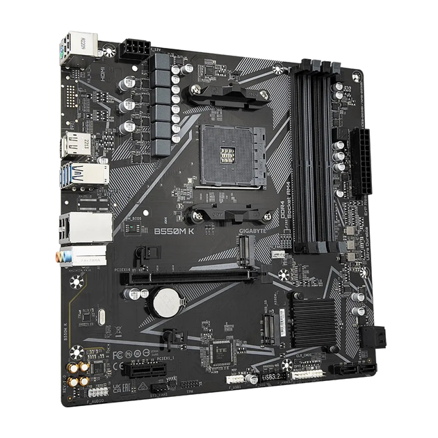 Материнська плата GIGABYTE B550M K - изображение 1