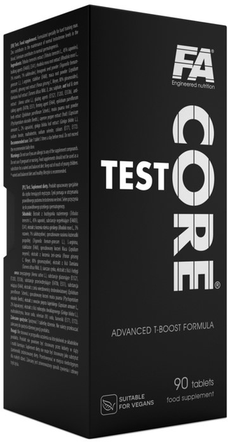 Booster testosteronu Fitness Authority Core Test 90 kapsułek (5907657143614) - obraz 1