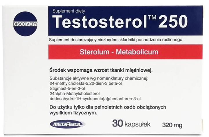 Бустер тестостерону Megabol Testosterol 30 капсул (5907582338017) - зображення 1
