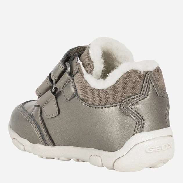Zimowe trzewiki dziecięce dla dziewczynki Geox First Steps B162ZA0NFBC-C9006 23 Brązowe (8050036160829) - obraz 4