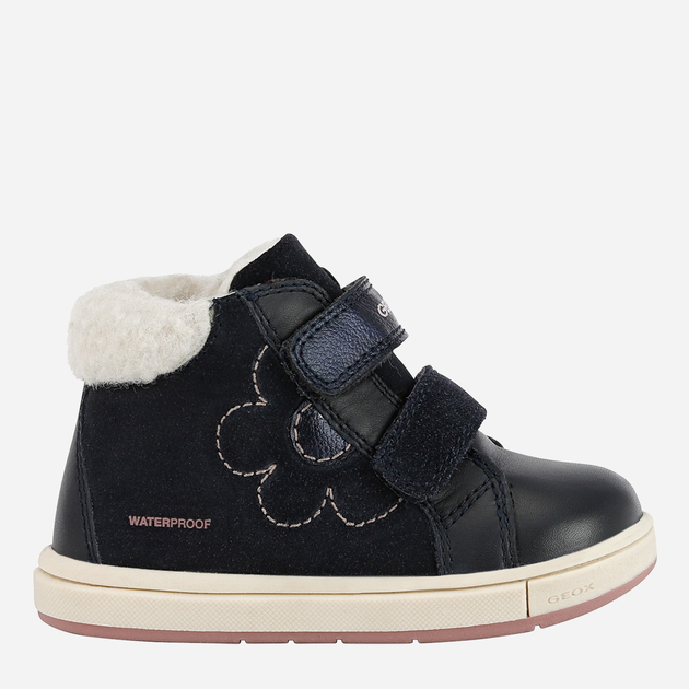 Zimowe trzewiki dziewczęce ocieplane Geox Sneakers B264ZA02243-C4021 25 Ciemnogranatowe (8050036767455) - obraz 1
