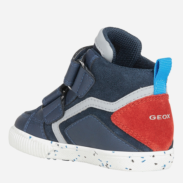 Trzewiki chłopięce Geox Sneakers B04A7C022ME-C0735 23 Granatowe (8050036342201) - obraz 4