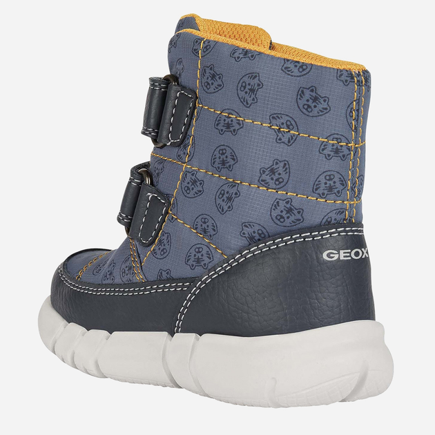 Дитячі демісезонні чоботи для хлопчика Geox Ankle Boots B043PC0MNBU-C4172 27 Сині (8050036761033) - зображення 3