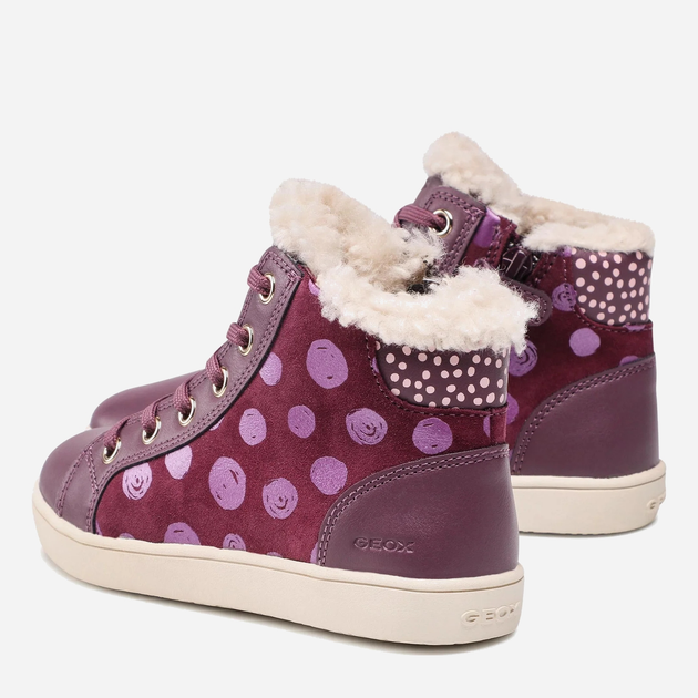 Sneakersy dziecięce dla dziewczynki ocieplane Geox Sneakers J16EUC0BSBC-C8017 26 Różowe (8050036274151) - obraz 4