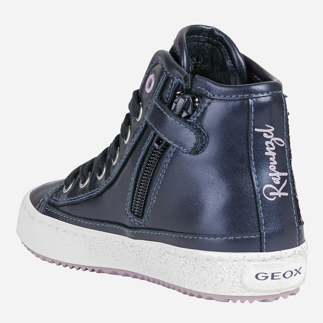 Sneakersy dziecięce dla dziewczynki wysokie Geox Sneakers J164GD0K9NF-C4002 34 Niebieskie (8050036287250) - obraz 4