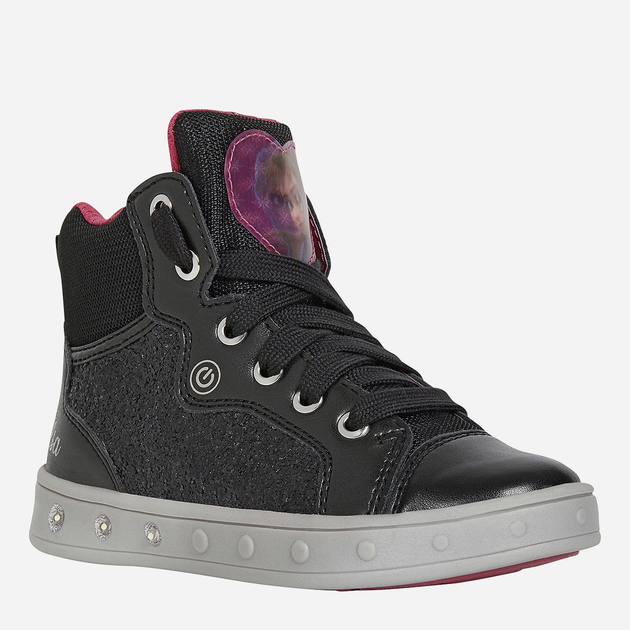 Sneakersy dziecięce dla dziewczynki wysokie Geox Sneakers J048WA0EWNF-C0922 35 Czarne (8054730822816) - obraz 3