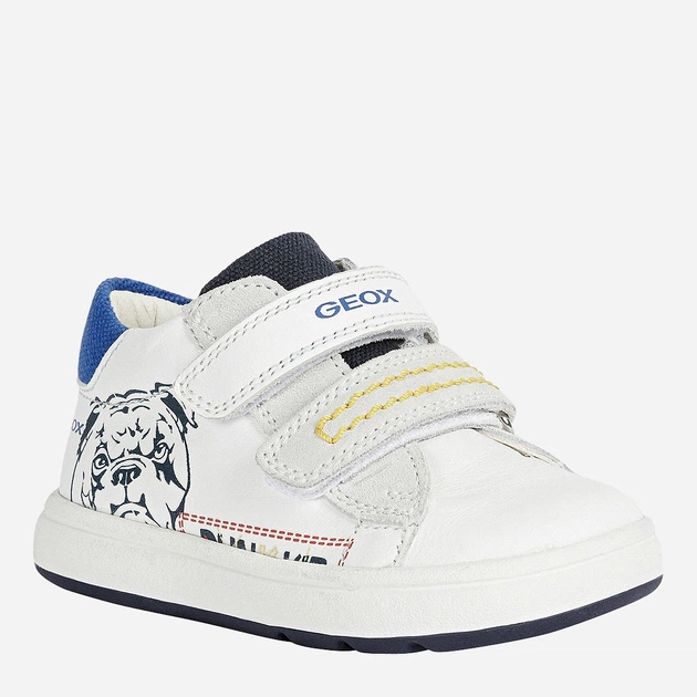 Sneakersy chłopięce na rzepy Geox First Steps B044DD08520-C1000 24 Białe (8054730995299) - obraz 3