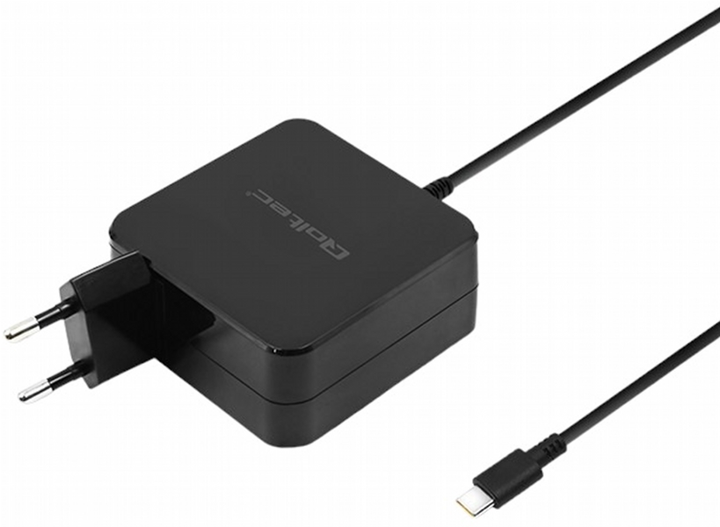 Ładowarka sieciowa Qoltec 90 W USB Type-C Czarny (5901878517414) - obraz 1