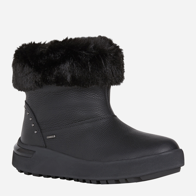 Жіночі зимові черевики низькі Geox D16QSD00046-C9999 38 24.7 см Чорні (8050036248145) - зображення 2