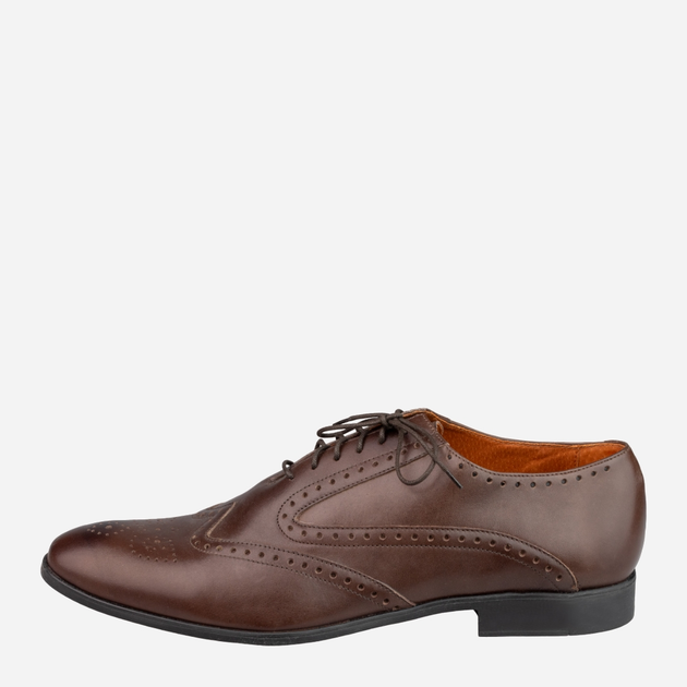 Buty brogsy męskie Nico Rarini 88203-31203 39 Ciemnobrązowe (88203031203039) - obraz 3