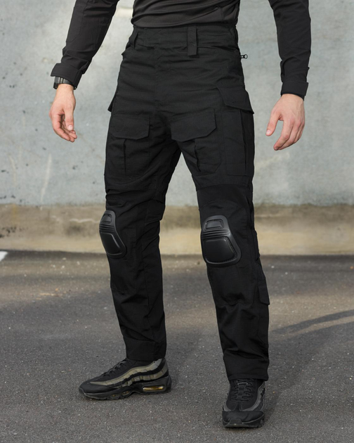 Тактические штаны мужские BEZET Штурм 9650 XXL Черные (2000146019322) - изображение 1