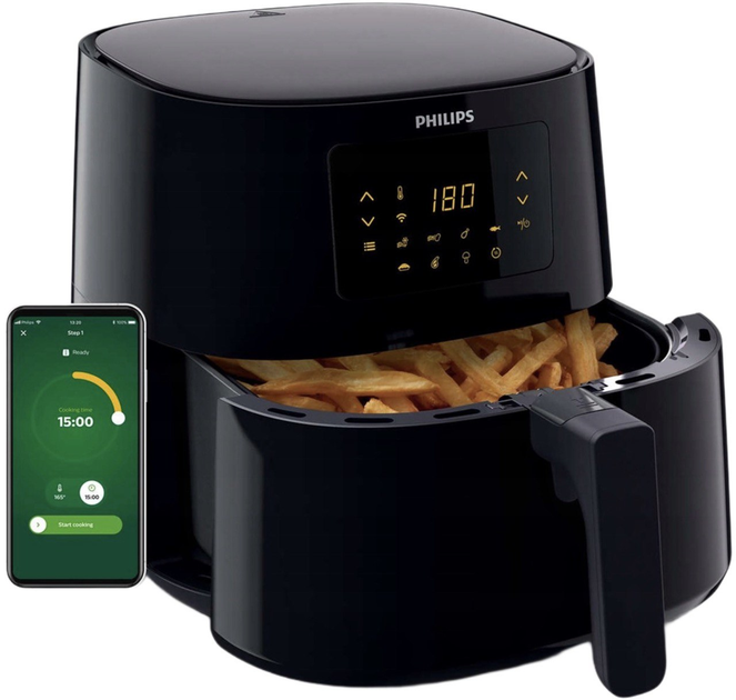 Frytkownica beztłuszczowa Philips Series 5000 Ovi XL Essential Connected (HD9280/70) - obraz 3