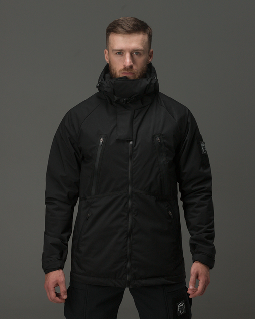Тактична куртка чоловіча BEZET Techwear 1058 L Чорна (2000377854662) - зображення 1