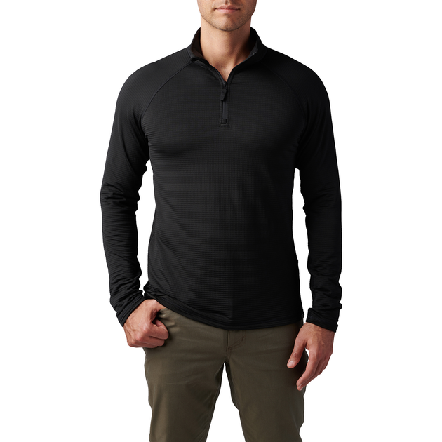 Термореглан 5.11 Tactical Stratos 1/4 Zip Black M (72235-019) - изображение 1