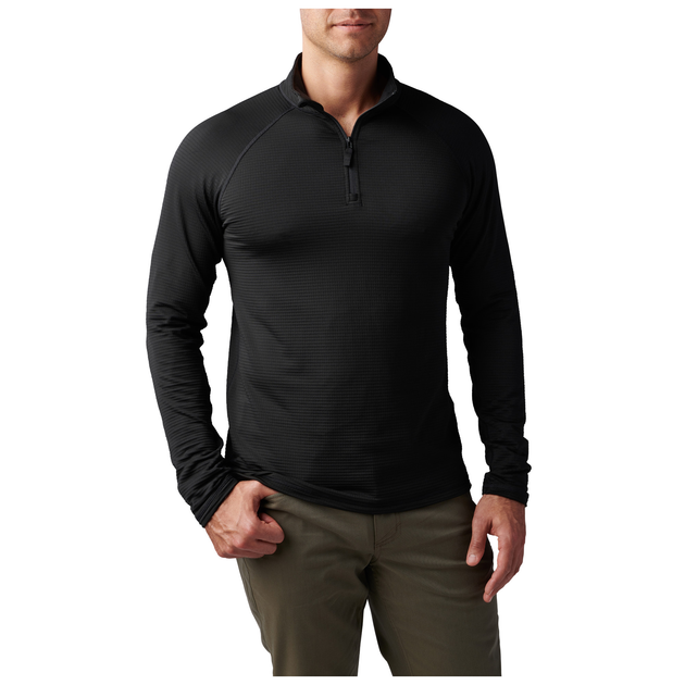 Термореглан 5.11 Tactical Stratos 1/4 Zip Black S (72235-019) - зображення 2