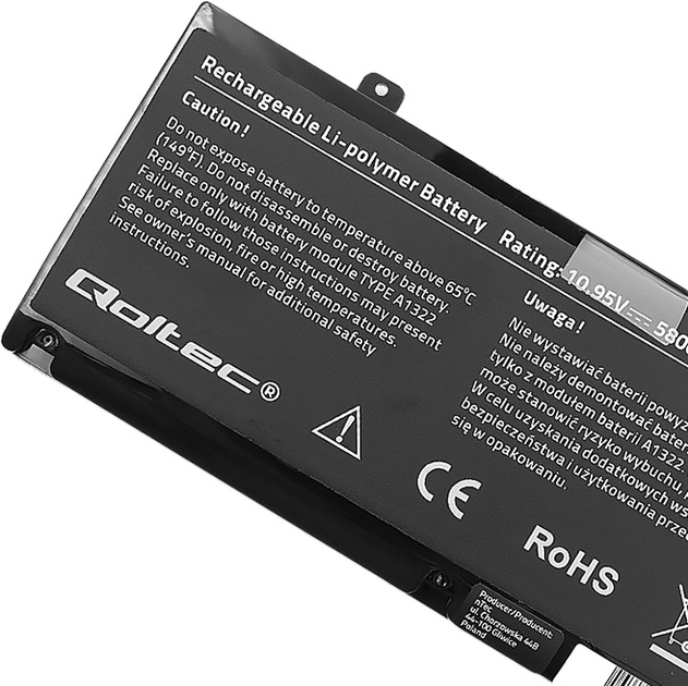 Bateria Qoltec do MacBook Pro 13" 5800mAh (5901878525518) - obraz 4