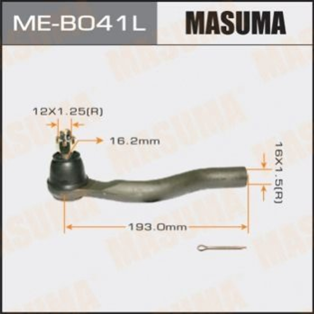 Рульові наконечники MASUMA MEB041L Mitsubishi Pajero 4422A037 - зображення 1