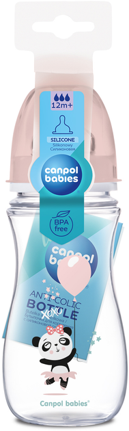 Пляшка антиколікова Canpol Babies Easystart Exotic Animals з широким отвором 300 мл (35/222_pin) - зображення 2