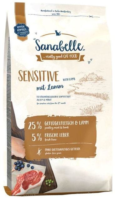 Сухий корм для дорослих кішок Bosch Sanabelle Sensitive ягня 2 кг (4015598017251) - зображення 1