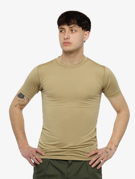 Чоловіча тактична футболка XXL колір бежевий Flas ЦБ-00215127 - зображення 1