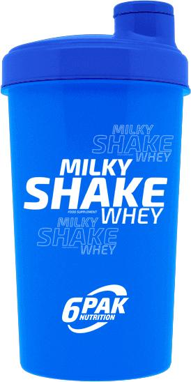 Shaker 6PAK Nutrition New Milky Shake 700 ml Niebieski (5902811813136) - obraz 1