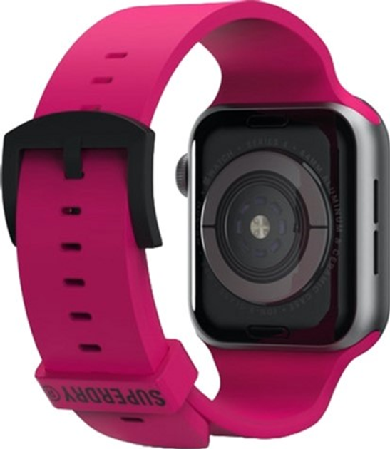 Pasek SuperDry Watchband Silicone do Apple Watch Series 4/5/6/7/8/SE/SE2/Ultra 42-49 mm Różowy (8718846080965) - obraz 2