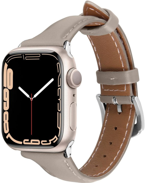 Pasek Spigen Cyrill Kajuk AMP05440 do Apple Watch Series 4/5/6/7/8/SE 40-41 mm Krem (8809811868593) - obraz 1