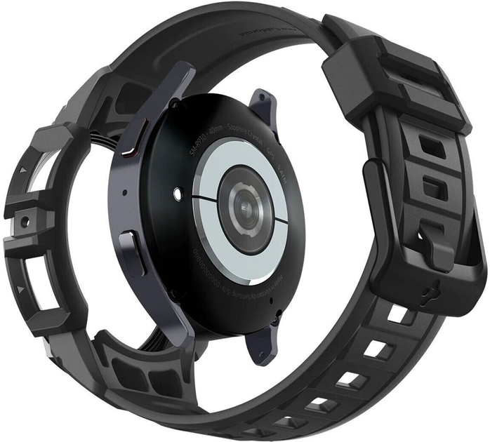 Pasek z etui Spigen Rugged Armor Pro ACS06501 do Samsung Watch 6 40 mm Czarny (8809896748117) - obraz 3