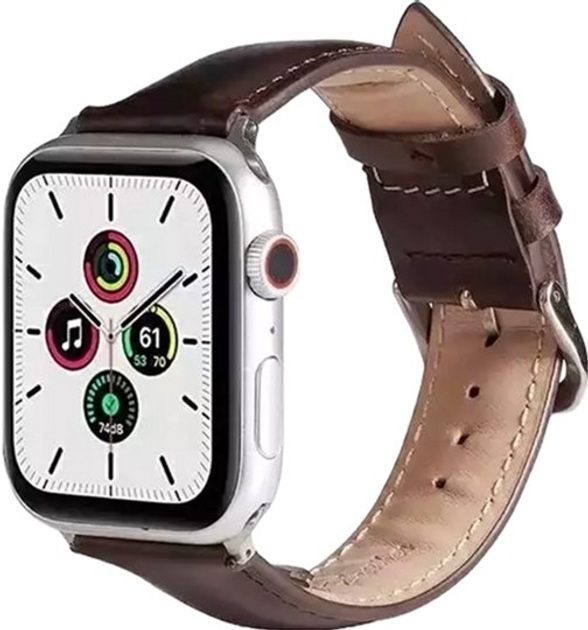 Ремінець Beline Leather для Apple Watch Series 1/2/3/4/5/6/7/8/SE/SE2/Ultra 42-49 мм Brown (5904422914448) - зображення 1